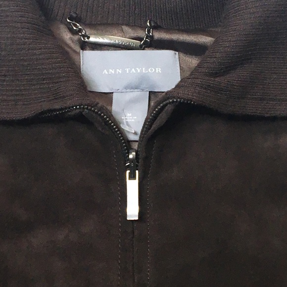 Ann Taylor Genuine Suede Leather Jacket - Picture 5 of 7